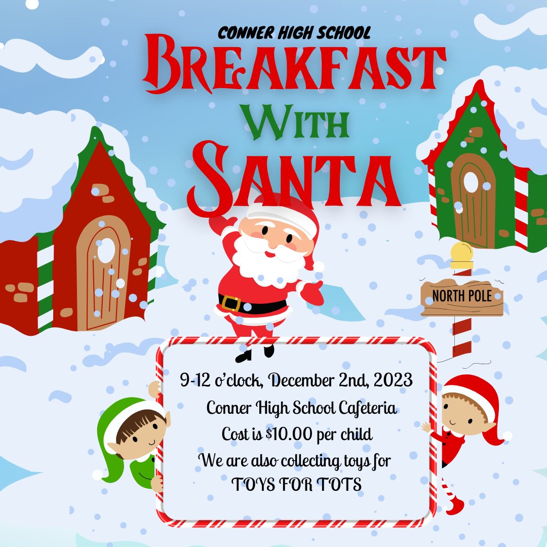 chs_sc_'s tweet photo. Breakfast with Santa is THIS SATURDAY!! Sign ups are still open on our website (link in bio) and walk ins are available on the day of (for a slightly higher price!) Don’t miss this amazing event! https://t.co/WK1ocmDUbx