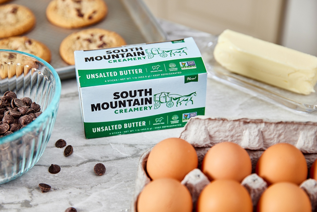 It's baking season, so butter up those pie tins and cookie sheets with SMC butter sticks!

We have both salted and unsalted butter in stick form, available at our farm store as well as through our home delivery service.