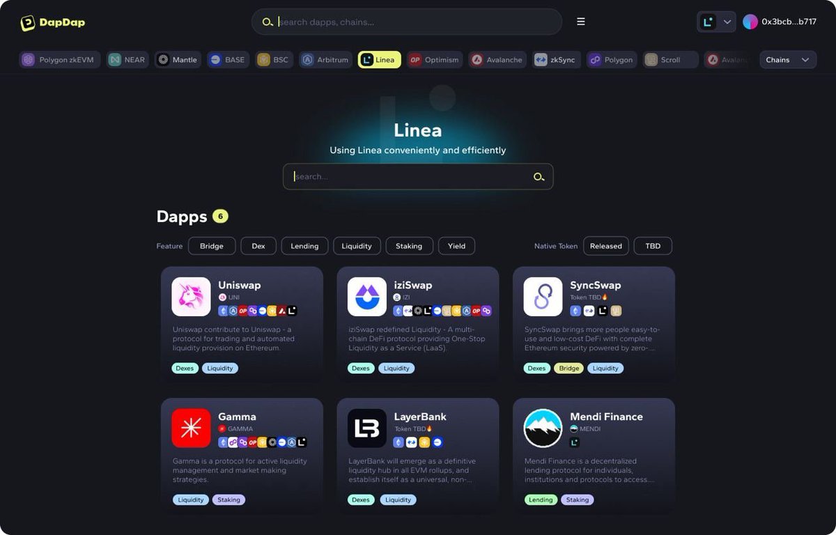 Dap Dap (<a href="/DapDapMeUp/">DapDap (🤜,🤛)</a>) มาแล้ววว 🎊

Dap Dap จับมือกับ <a href="/LineaBuild/">Linea.eth</a> ที่มาเป็น Host frontend ให้กับ <a href="/Uniswap/">Uniswap Labs 🦄</a> V3 บน Linea

Uniswap คนดีคนเดิมที่คุ้นเคย เพิ่มเติมคือ สามารถเข้าผ่าน interface รูปแบบใหม่ ที่ใช้ง่าย, โปร่งใส และ decentralize

น่าสนใจใช่มั้ยล่ะ 😉
 งั้นก็….. 
➡️