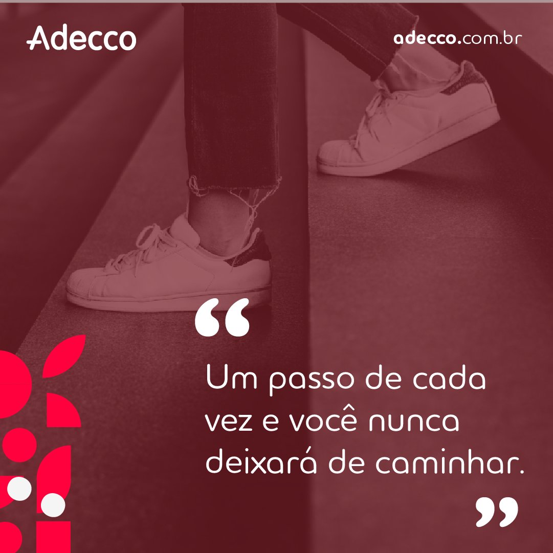 Esta semana será cheia de possibilidades!💡

#AdeccoBrasil #Adeccodicas #frasedasemana #rh #recursoshumanos #frasemotivacional #semananova
