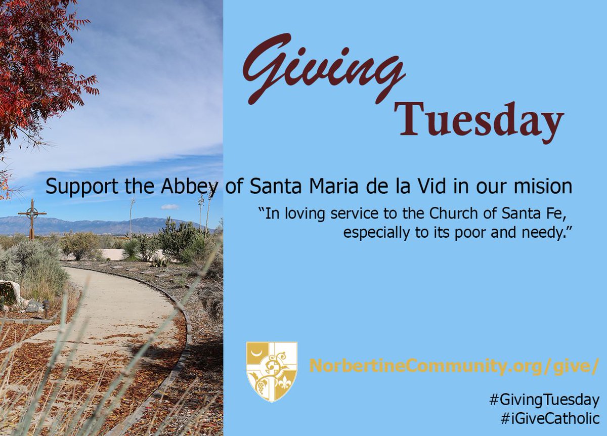 NorbertineAbbey's tweet photo. We are grateful for the many gifts we receive that contribute to our life and ministry. #givingtuesday #igivecatholic https://t.co/OU7G6Pza8L