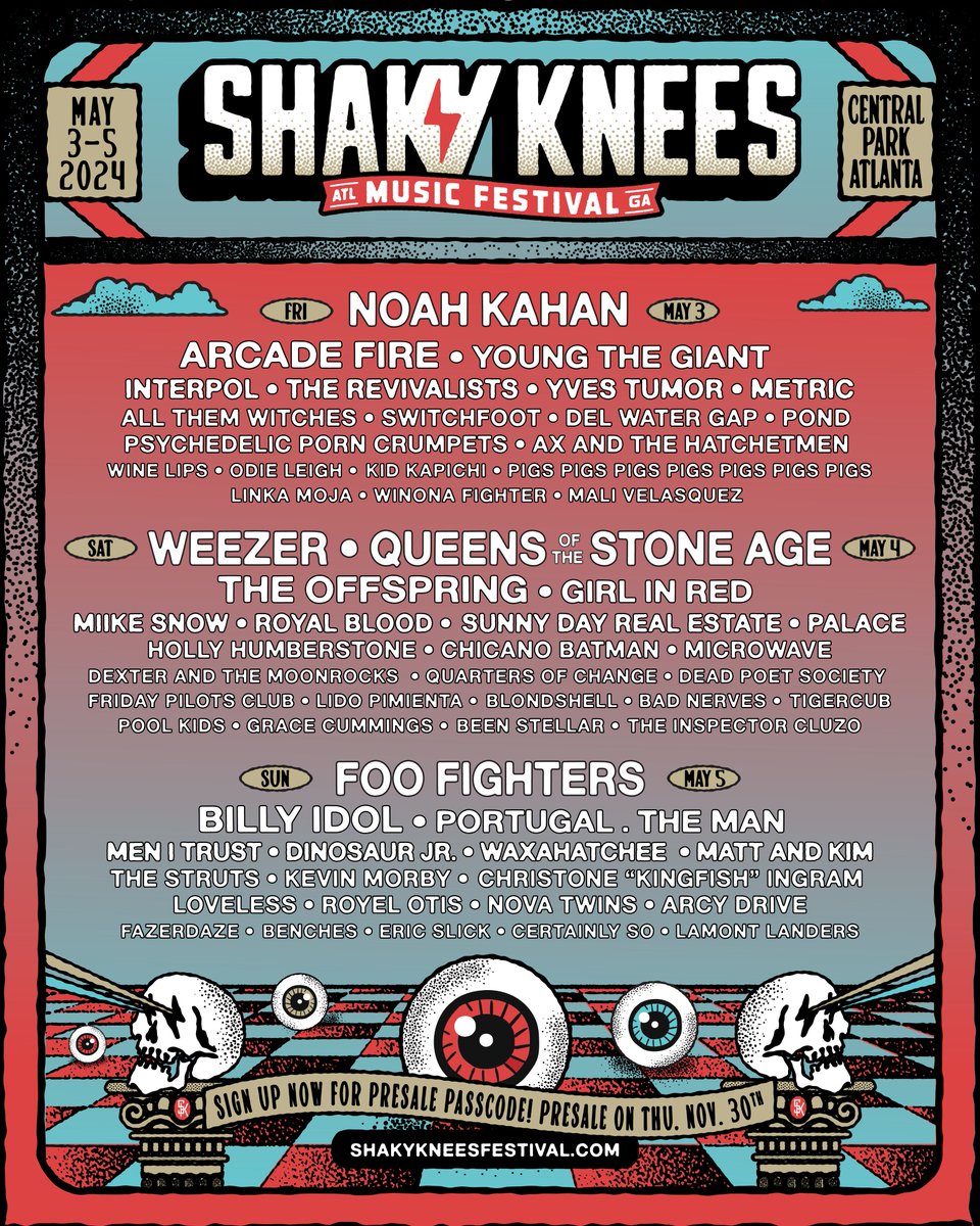 Microwave (@microwaveatl) on Twitter photo Wowww. This line-up is insane. We're super excited to be a part of this year's <a href="/ShakyKneesFest/">Shaky Knees Festival</a>. Wowww. This line-up is insane. We're super excited to be a part of this year's <a href="/ShakyKneesFest/">Shaky Knees Festival</a>.