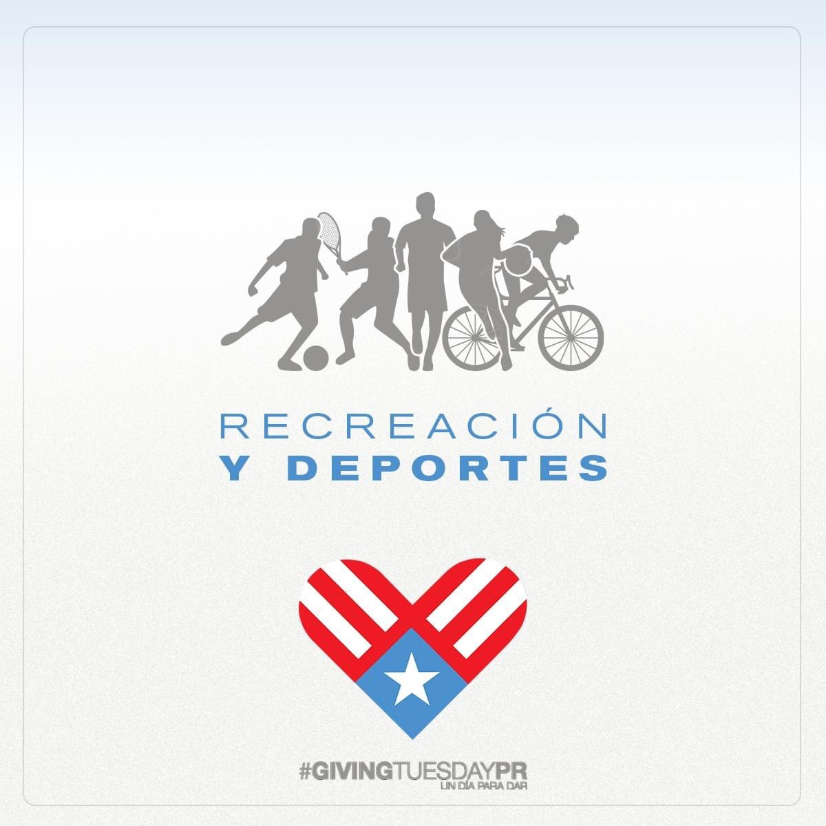 Contribuye a nuestros proyectos de recreación y deportes para empoderar a la juventud y fortalecer nuestras comunidades. 

¡Hagamos que Puerto Rico sea más fuerte y activo!  Haz tu donativo HOY aqui: registro.givingtuesday.org.pr/iniciativas/ 

#GivingTuesdayPR #LaBellezadeDar #RecreacionyDeportes
