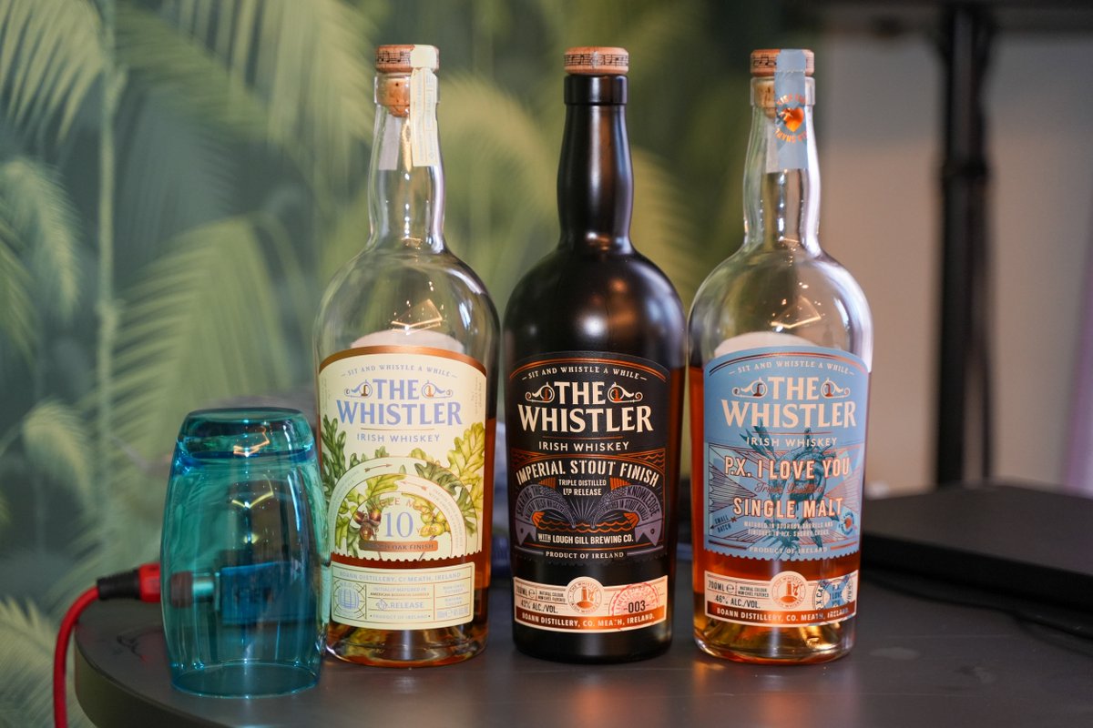 Boanndistillery's tweet photo. Last weekend #boanndistillery distiller, Seán Gibney went to Frankfurt to spread the good whistling word of @whistlerwhiskey at #InterWhisky 🥃
Thanks to everyone who came along for a taste of #TheWhistlerIrishWhiskey & to the team at #kammerkirsch for helping spread the word! https://t.co/f8bemnHSgR