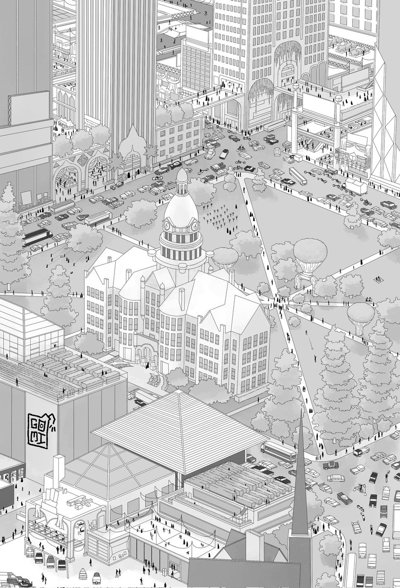 GomiDBomb's tweet photo. Establishing shot from the comic im working on
#ArtistOnTwitter #art #originalart https://t.co/2R2fU3iPUJ