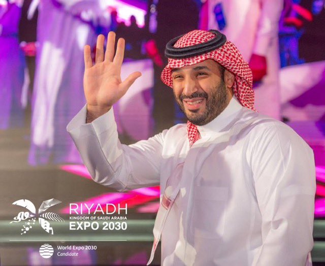 عاجل:

ولي العهد:

الرياض جاهزة لاحتضان العالم في إكسبو 2030.

 #الرياض_إكسبو2030    
 #RiyadhExpo2030