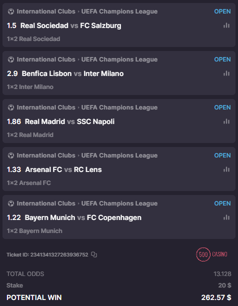 500Casino's tweet photo. $260 Giveaway if we win these bets

RT &amp; Follow https://t.co/zKrYFDYXcs