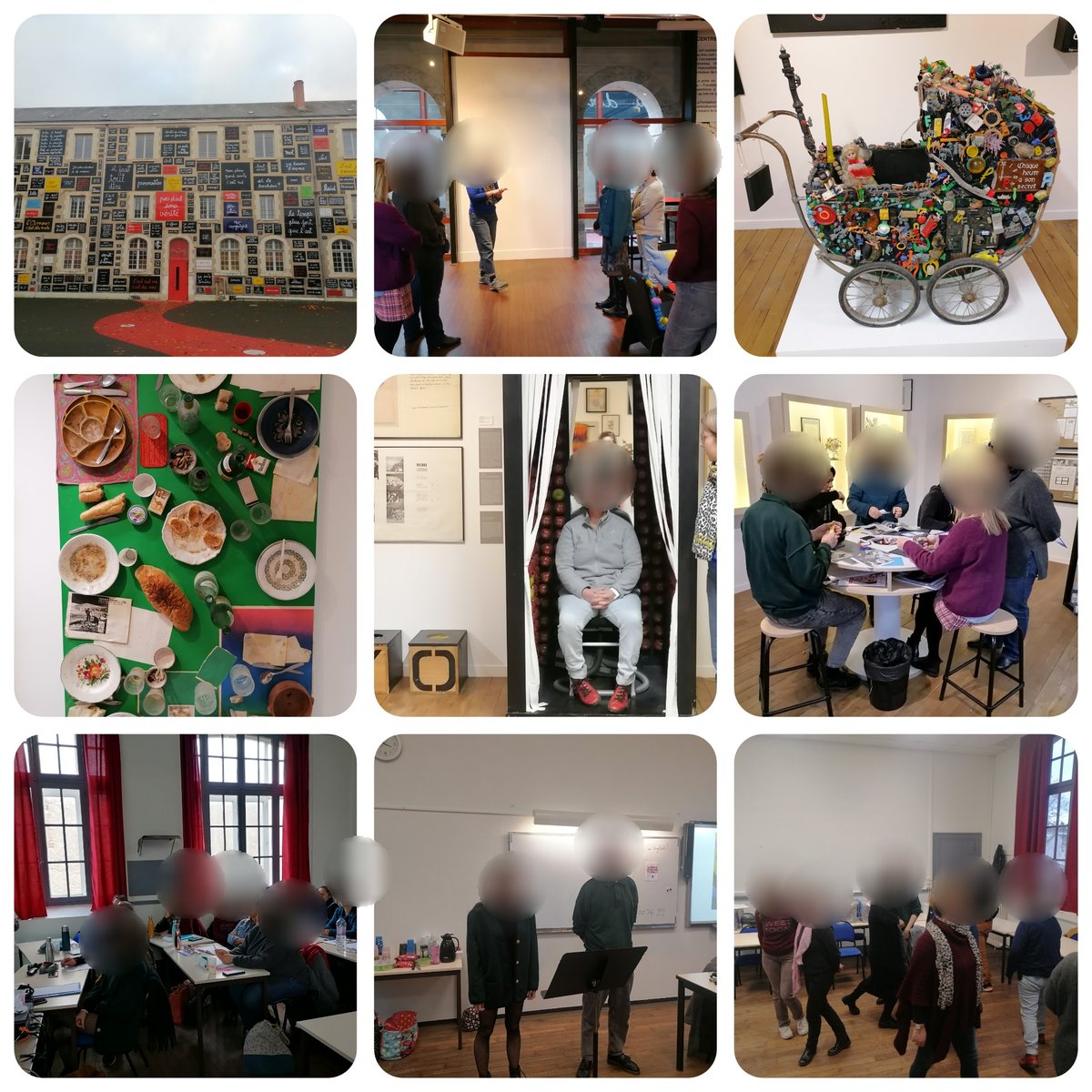 6è journée de stage EAC pour 12 collègues de #cycle2 et #cycle3
↪️Visite le matin de la #FondationduDoute de #Blois par sa médiatrice ou comment faire vivre une visite aux élèves
↪️Enseigner en langue étrangère l'histoire de l'art et l'éducation musicale l'après midi