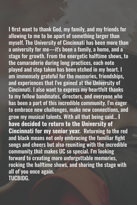 A statement regarding my future.