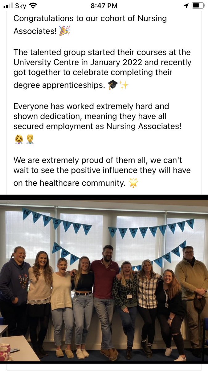 Congratulations to our brilliant Nursing Associate apprentices we are all very proud of you <a href="/RCHTWeCare/">Royal Cornwall Hospitals NHS Trust</a> and @RCHTApprentice1 #nursingassociateapprentice #apprenticeships #NHSapprenticeships #growingourown