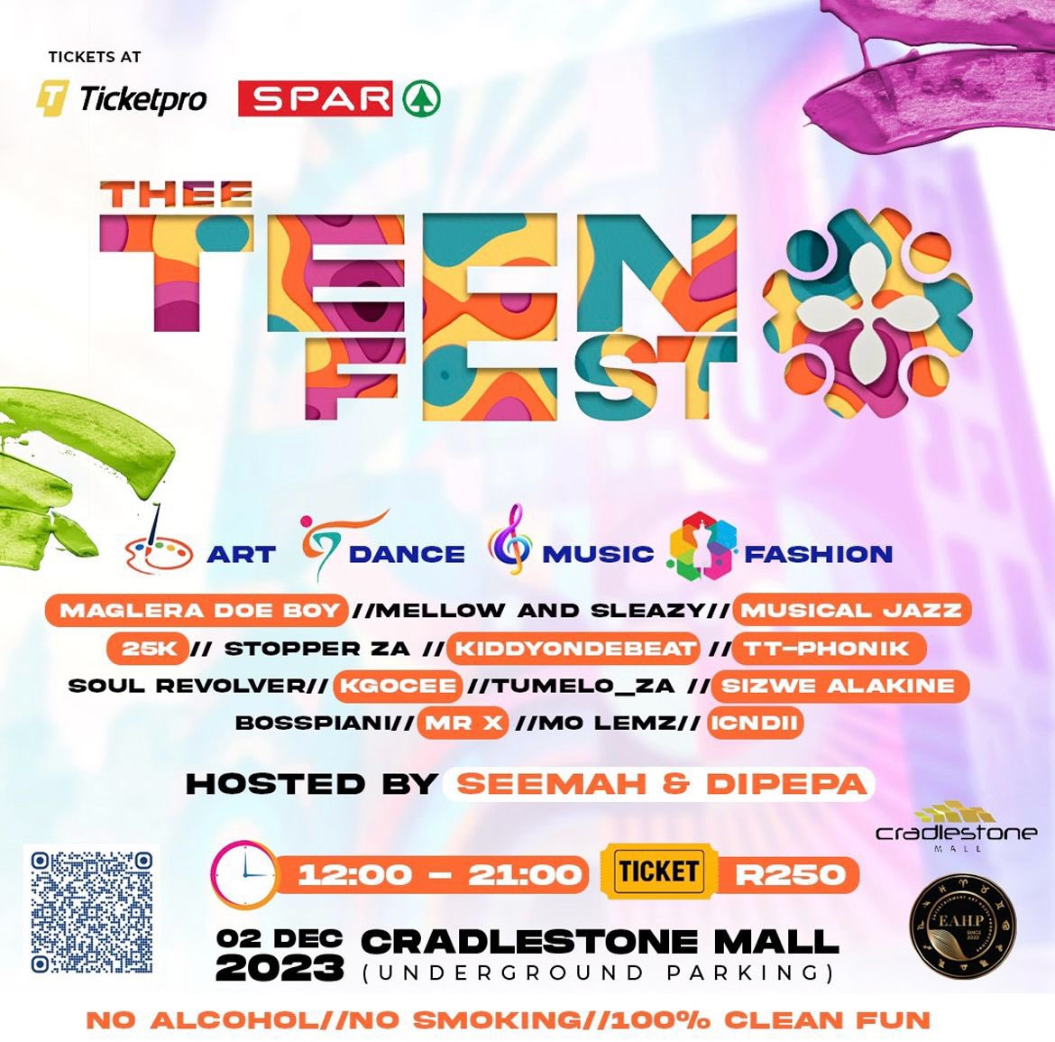 bbyliyahx's tweet photo. My faveeeeeeeeeee (loml) @MagleraDoeBoy will be at @TheeTeenFest along with @kiddyondebeat and @mellowandsleazy as well as a few others, hosted by Seemah 

🎟: https://t.co/MSLGKOnZzy…

📍: Cradlestone Mall 
#TheeTeenFest

Get your tickets quick dolls https://t.co/829k4xeLmT