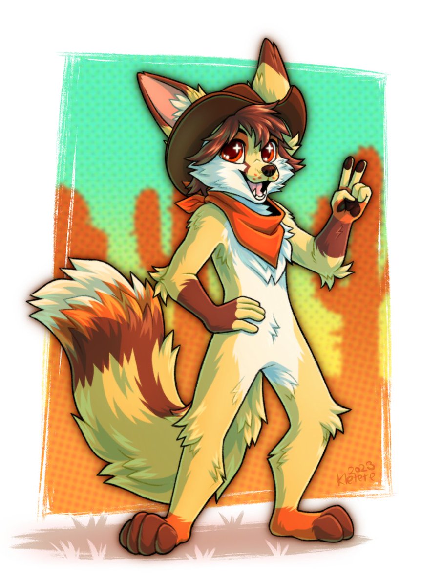 Had a dream I was wearing western hat with my Kimiko fursuit the other day.