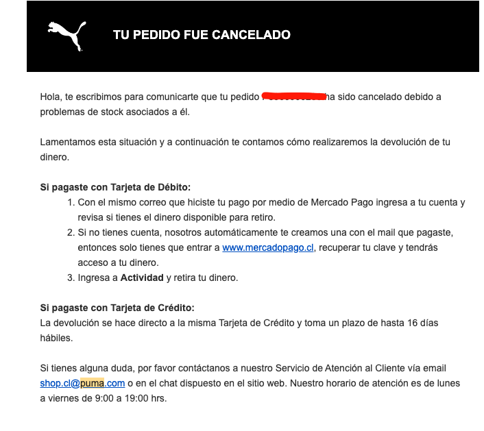 baudio's tweet photo. @PUMAChile Con 50 años y su sitio web https://t.co/YHLEuGGOPV no tiene control de stock para el #BlackFriday que cancelan mi compra por problemas de stock asociado a él? (pero acepta el pago) y más encima condicionan las devoluciones?.  asi hace historia @PUMAChile https://t.co/fCIwgmEb7X