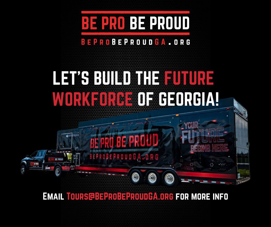 Fuel the future this Giving Tuesday! Bring the Be Pro Be Proud GA's Mobile Workshop at a school of your choice. Let's build the future workforce together! 

Click this link [ow.ly/gLog50Qc7kT]  to sponsor a tour stop. 

#BeProBeProudGA 
#GivingTuesday