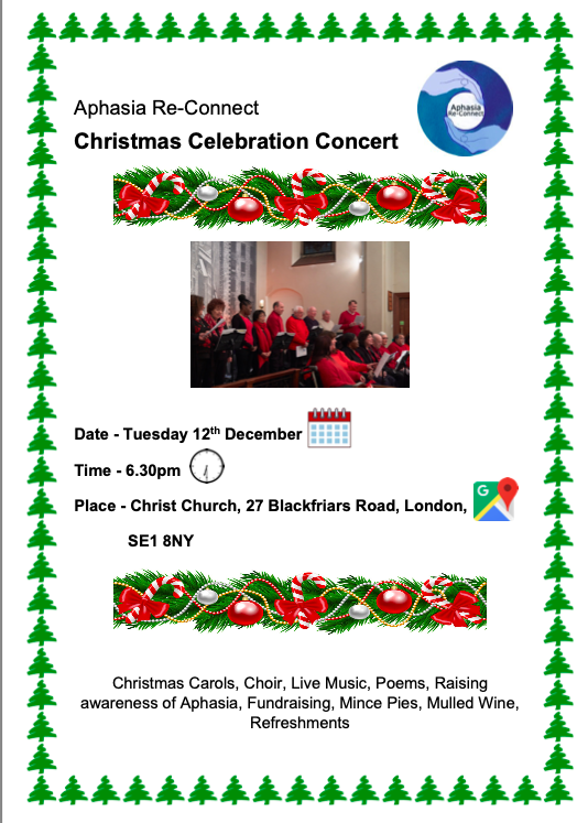 Come and Join our Christmas Celebration! @CityLCS @_CitySLT_ @_CityAccess @CityUniHealth @STARs_CityUni @SayAphasia @ACAphasia @GSTTnhs @GSTTFoundation @CroydonSLT @OneBromley @dyscoveraphasia @TheStrokeAssoc