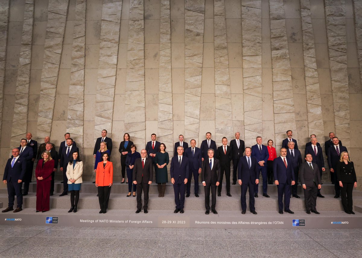 At the @NATO Foreign Ministers Meeting, Foreign Secretary @David_Cameron met counterparts from across the Alliance to discuss strengthening Euro-Atlantic security and continued support for Ukraine. After nearly 75 years, the Alliance is stronger than ever.