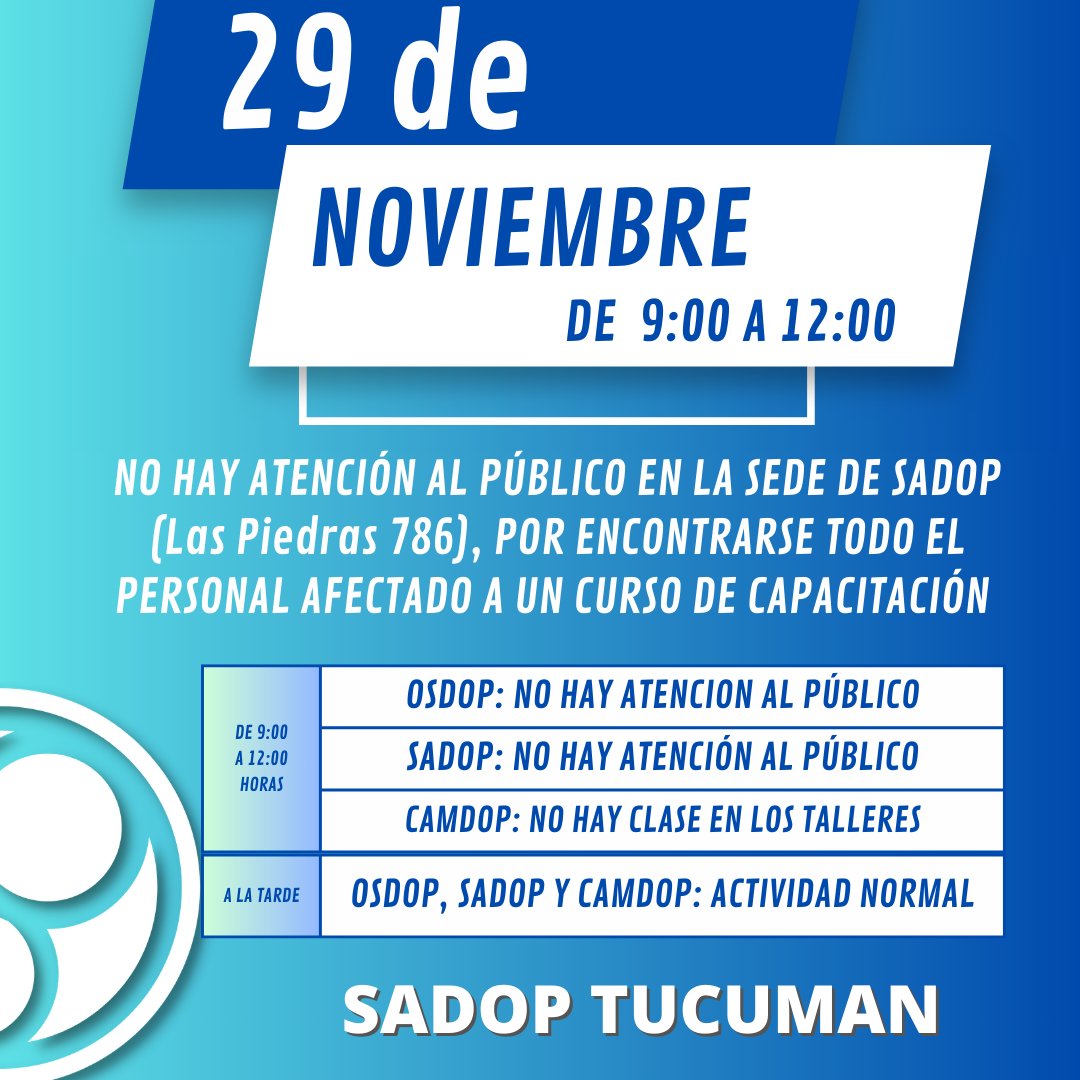 SADOP Tucumán tweet media