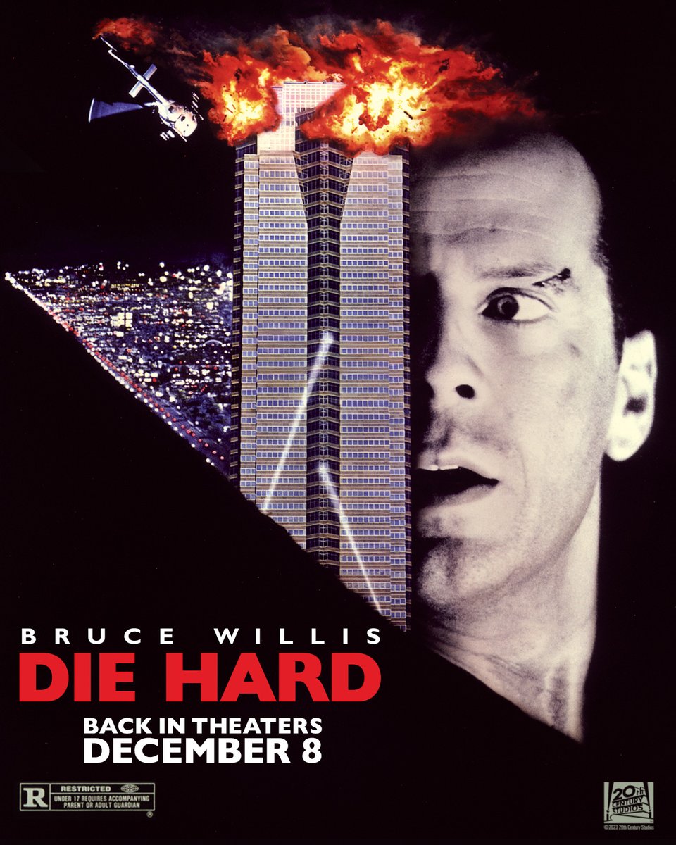 20thcentury's tweet image. Welcome to the party, pal. 🎄💥 #DieHard returns to theaters December 8 for a limited time!

Get tickets now to see it on the big screen: fandango.com/DieHardReRelea…