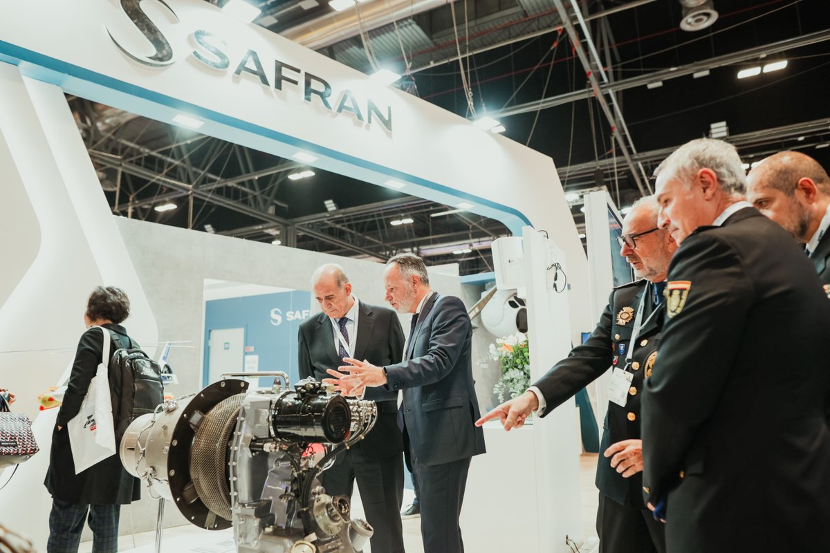 SafranHCEngines's tweet photo. 1st day at @EuropeanRotors 🚁 in Madrid 🇪🇸 Thank you for visiting our booth 
Come and see us tomorrow to discover our new propulsion products #Arrano #Arriel &amp; #Arrius . We will also be unveiling our digital services, to optimize support for our operators.
#EuropeanRotors23 https://t.co/nToY202Wpp