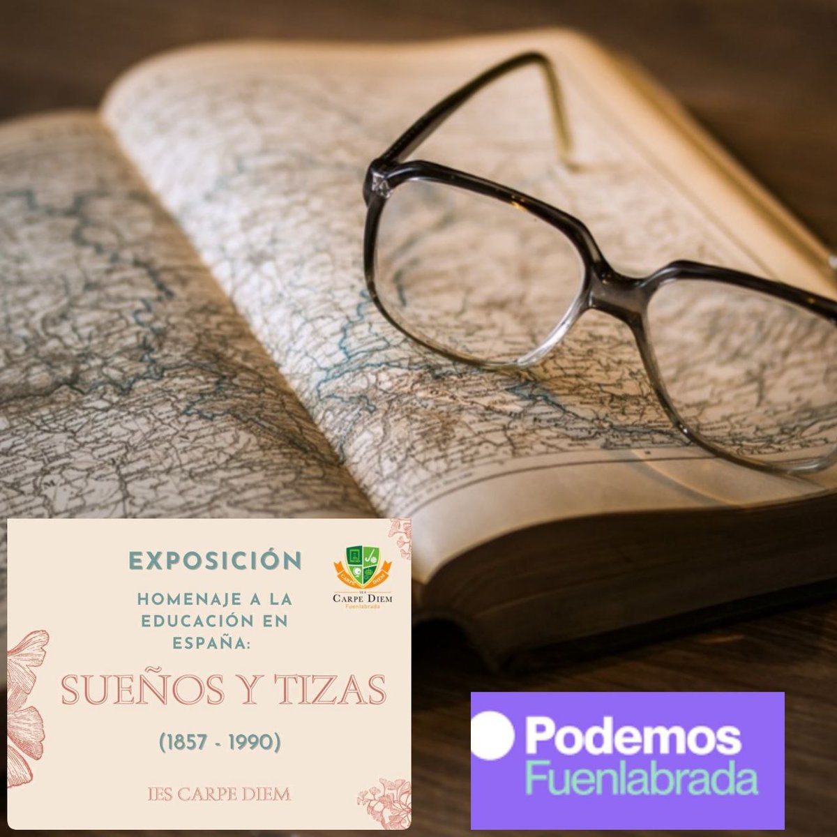 📚 Desde el Área de Educación de @PodemosFuenlabrada os proponemos asistir a una visita guiada que hemos organizado al IES Carpe Diem de nuestra ciudad, sito en
Avda. Nuevo Versalles, 6 (Loranca)