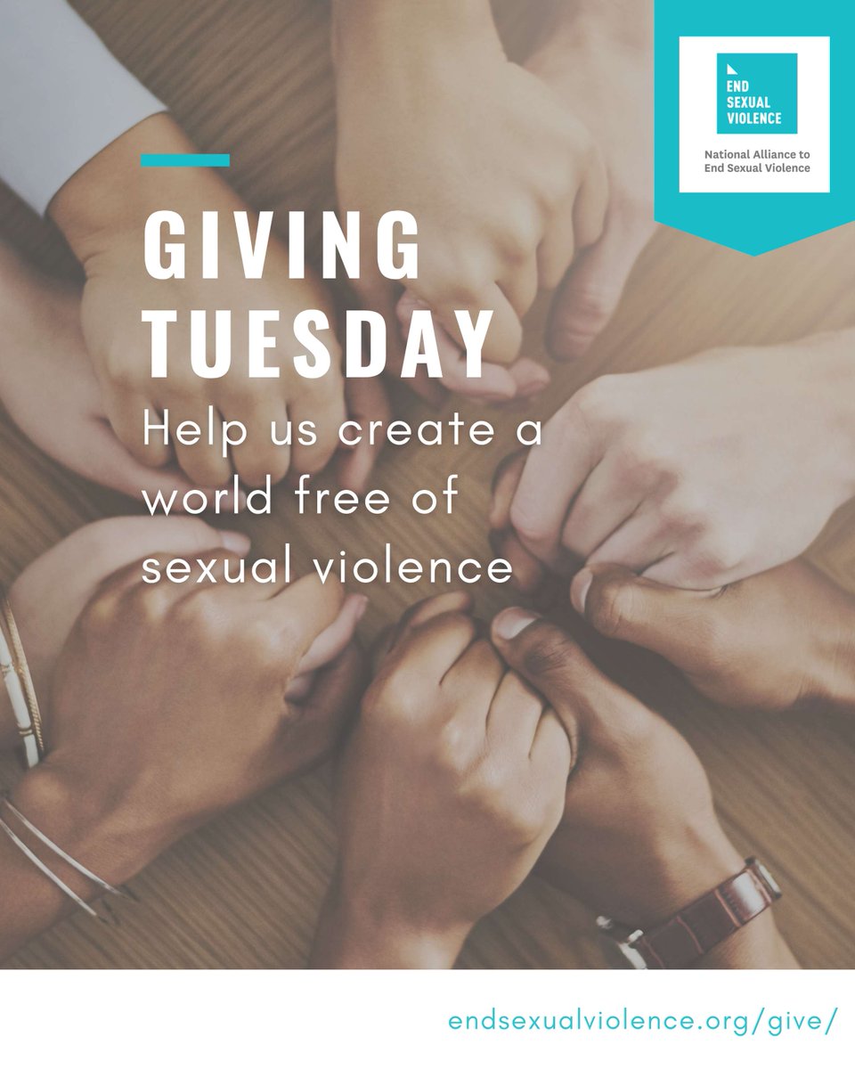Stand with us on #GivingTuesday as we amplify the collective voice against sexual violence. Your support helps to advocate in Washington for change and aid local programs. #SupportSurvivors #EndSexualAssult