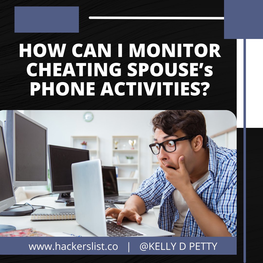 HOW CAN I MONITOR CHEATING SPOUSE’s PHONE ACTIVITIES? 
📷Visit us to know more  -  hackerslist.co/post-new-job/ 

#hackerslist #hackerforhire #phonehacker #hackig #hackinstagramaccount #facebookhacker #CyberSecurity #twitterhack