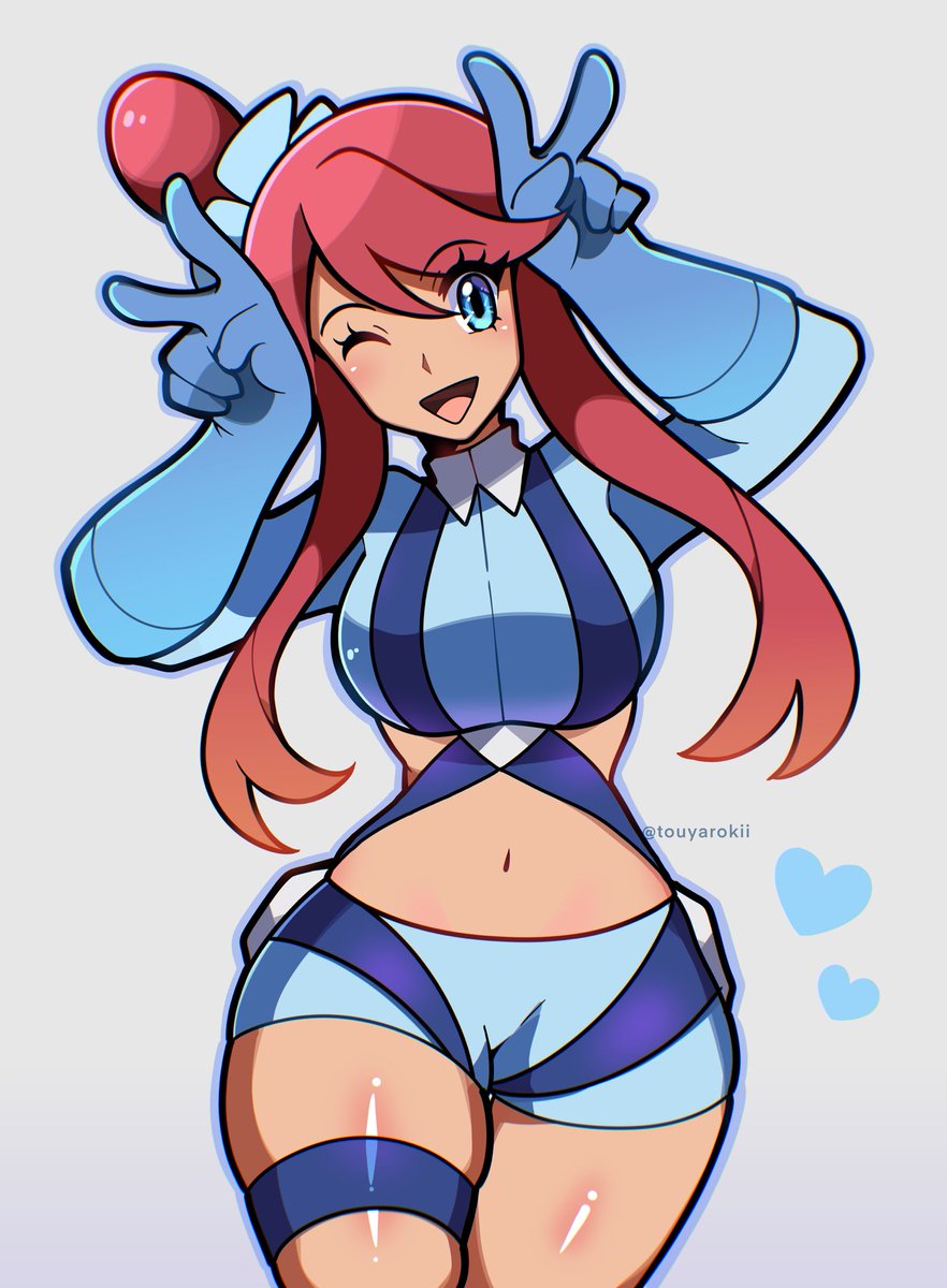 Drew one of the best Pokemon gym leaders, Skyla 😳