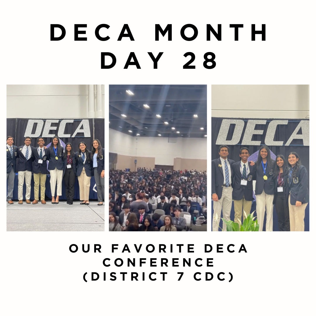 txdeca7's tweet image. For Day 28 of DECA Month, we are showcasing our FAVORITE DECA Conference! DISTRICT 7 CDC!!
#texasdeca #txdeca7 #decamonth
