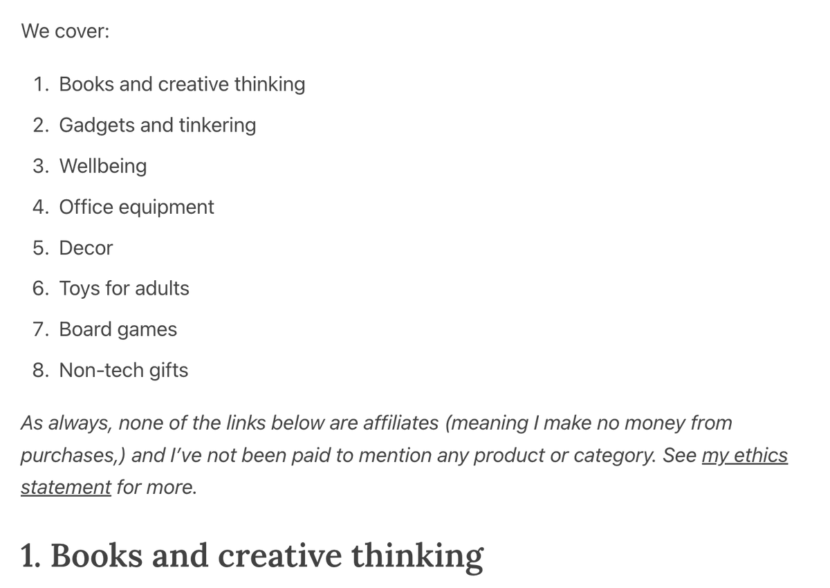 As holidays are coming up, here are a few dozen gift ideas for techies - including non-tech gifts, and things that get people away from the screen.

If you’re stuck on what to get for your nearest and dearest in tech, maybe this can serve up some ideas:

newsletter.pragmaticengineer.com/p/holiday-seas…