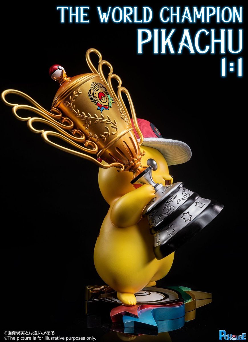 FavorGk's tweet photo. 1/1 Scale The World Champion Pikachu by PCHouse Studios is now available for pre-order!
#pikachu #pikachufan #pikachufigure #pikachustatue #championpikachu #pokemon #pokemonfigure #pokemonfan #Pokemonstatue #anime #animefigure https://t.co/WzM3q2dtXK