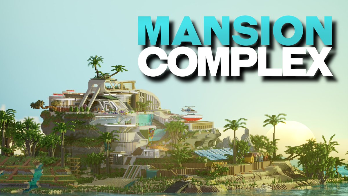 FGStudio23's tweet photo. It is the ultimate mansion that fulfills all your needs. Look at the size of it! Whatever you ask for - the complex has it. Stroll around the beach, connect with nature on the island, and throw a birthday party. #Minecraftbuilds #Minecraft 
https://t.co/5v4fu7bjgr https://t.co/6etR3CVbGI