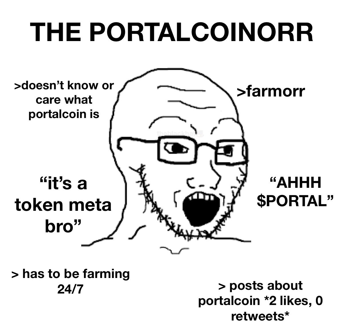 theblackhatnft's tweet photo. whole TL full of @Portalcoin orrs 

if it’s not about $portal, i don’t wanna see it 😣 https://t.co/vNm1tPvyqN