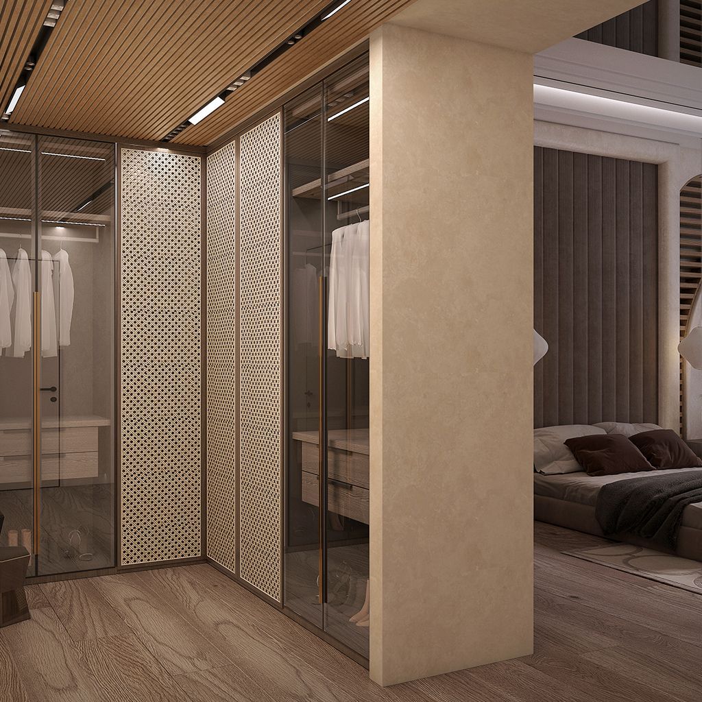 HomiloCompany's tweet image. 💢 Serene Sanctuary: A Neutral Organic Bedroom Design With Seamless Wardrobe Integration 

Slumber in the soft luxury of a nature-inspired, neutral bedroom, complete with an effortlessly adjoined, stylishly discreet wardrobe. 

#bedroomdecor #bedroomdesign #bedroom #bedroomideas