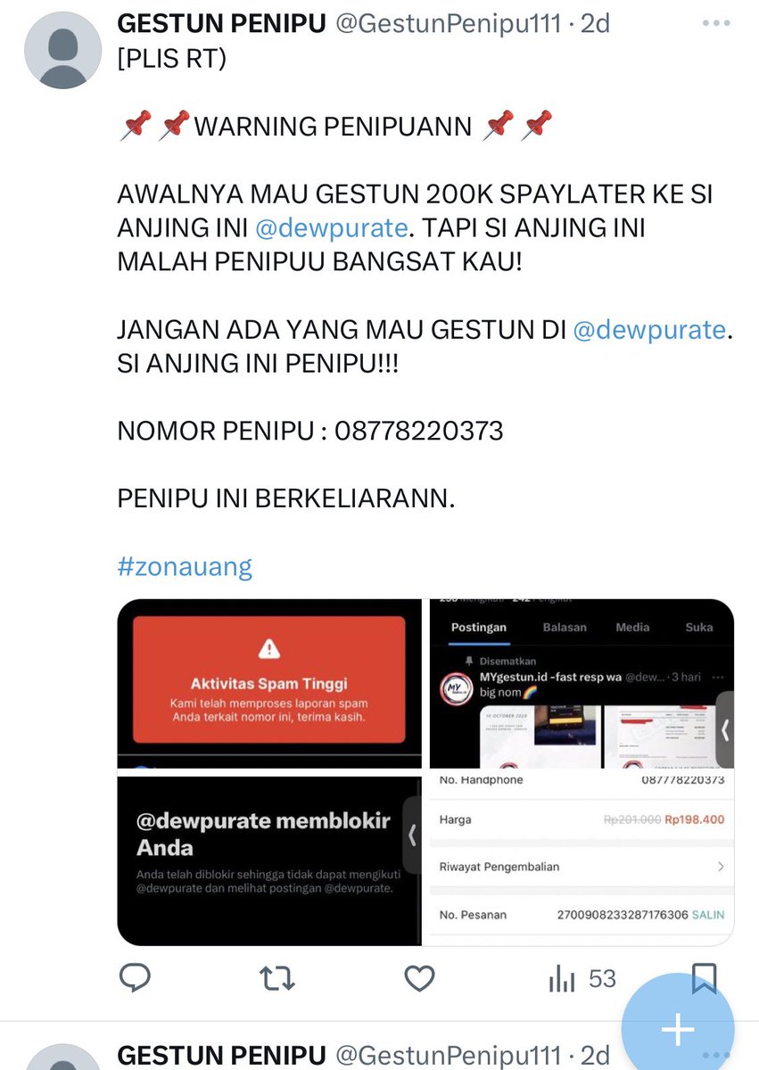 gestunipukntl's tweet photo. penipu gestun https://t.co/VfwU7BvRRh