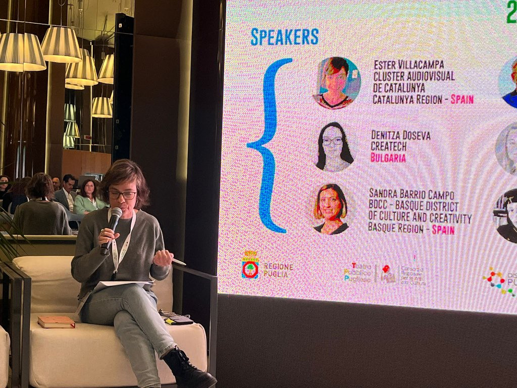 El Clúster Audiovisual de Catalunya, convidat per <a href="/PugliaCreativa/">Puglia Creativa</a>, participa aquests dies a la trobada ‘Creativity meets Clusters’ que s’està celebrant a Bari, Itàlia. 🤝🇮🇹

Ens acompanyen els nostres socis #Blit, <a href="/lowkeymovesco/">LOWKEYMOVES</a>, <a href="/Eurecat_news/">Eurecat</a> i <a href="/esproncedabcn/">ESPRONCEDA Institute of Art & Culture</a>.