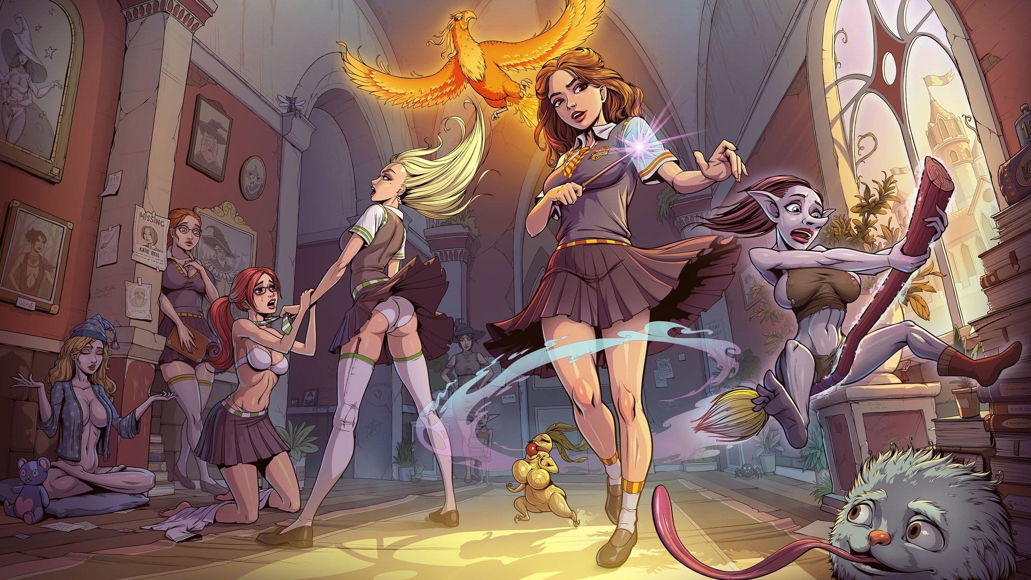 Siserg || Souper Game on X: Innocent Witches game art with all main  characters I spent a very large amount of time on this picture. Was it  worth the back pain and