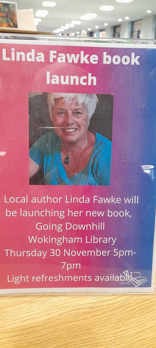 Thanks, #Wokinghamlibrary, for your support #WritingCommunity #writerslife #skiing #retirement #skibumming