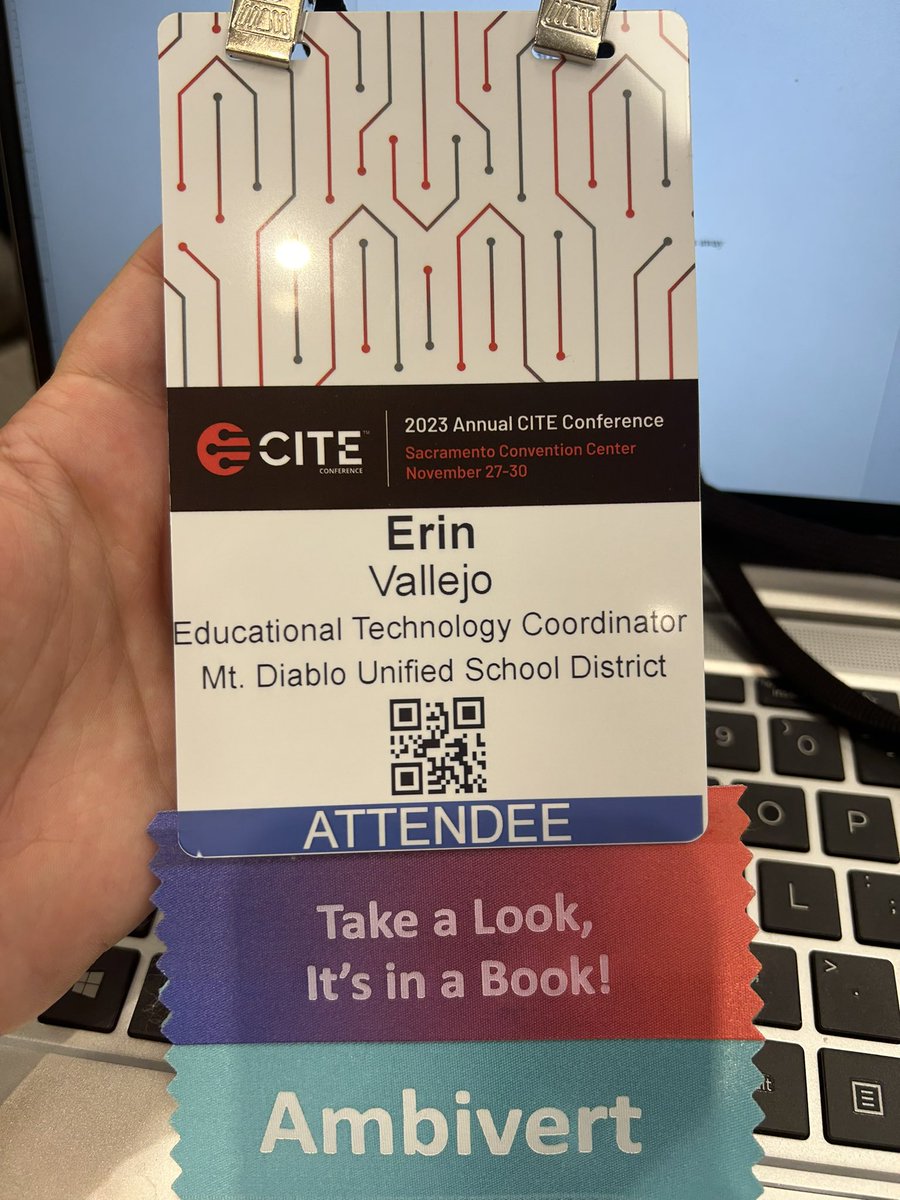 First time attendee @CITE_EDU conference! #edtech @MtDiabloUSD #alwayslearning #readingrainbow