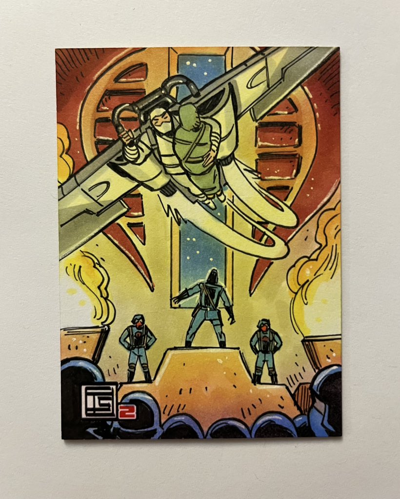 TimShinn73's tweet photo. 2023 Joevember Day 28
This 2.5x3.5 sketch card of Silent Interlude is now up for grabs on my instagram page.
#sketchcard #sketch #ink #drawing #joevember #gijoe #arah #cobra #yojoe #knowingishalfthebattle #silentinterlude #cobratrooper #stormshadow #scarlett #cobracommander https://t.co/cZUg9X0L5E