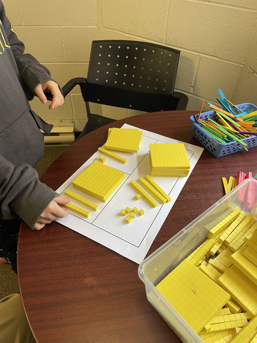 KPMansonps's tweet image. A highlight of my job is talking math with students.  Having them model their work and share their thinking and rationale is important. As a part of our SIP math goal, we are learning to use the CRA model and manipulative’s in our teaching practice. @TLDSB