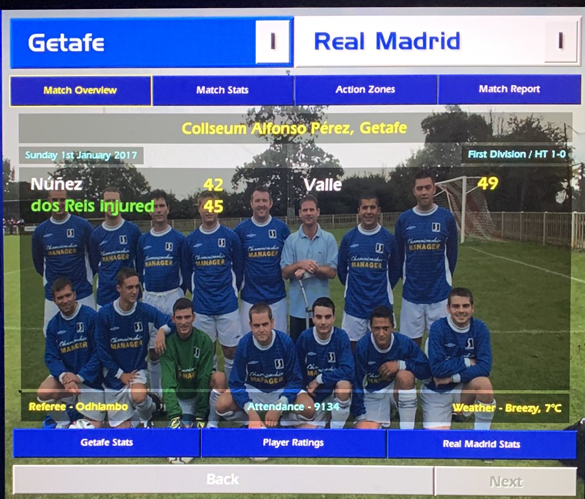 appleshampoo182's tweet photo. ‘Save for the demolition of Villarreal we’re struggling for goals &amp; off the pitch Neil Morrissey wants nothing to do with me…he filmed his scenes &amp; left Madrid without saying goodbye. I’m the best manager in the world…about time I had higher profile celeb friends’ #cm0102 https://t.co/HqJxLSgh2q