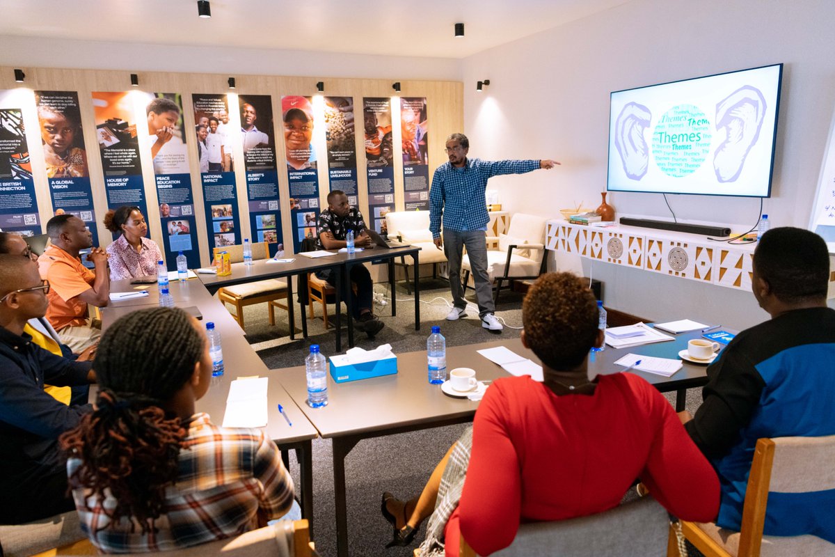 Kigali_Memorial's tweet image. A heartfelt congratulations to our guides &amp;amp; reception team for a successful training in interpretation skills, group management &amp;amp; the use of storytelling as a powerful tool for engagement. A milestone in delivery of a more engaging, and impactful experience for our visitors.