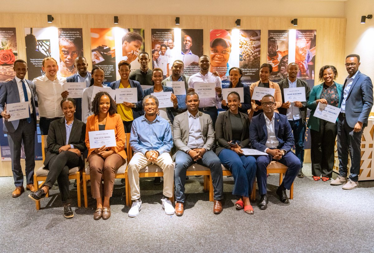 Kigali_Memorial's tweet image. A heartfelt congratulations to our guides &amp;amp; reception team for a successful training in interpretation skills, group management &amp;amp; the use of storytelling as a powerful tool for engagement. A milestone in delivery of a more engaging, and impactful experience for our visitors.