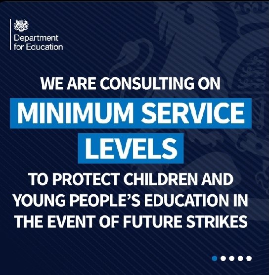 Just to be clear. The consultations over minimum service levels is a sham. You know it, we know it, but we will continue to pretend it isn't.