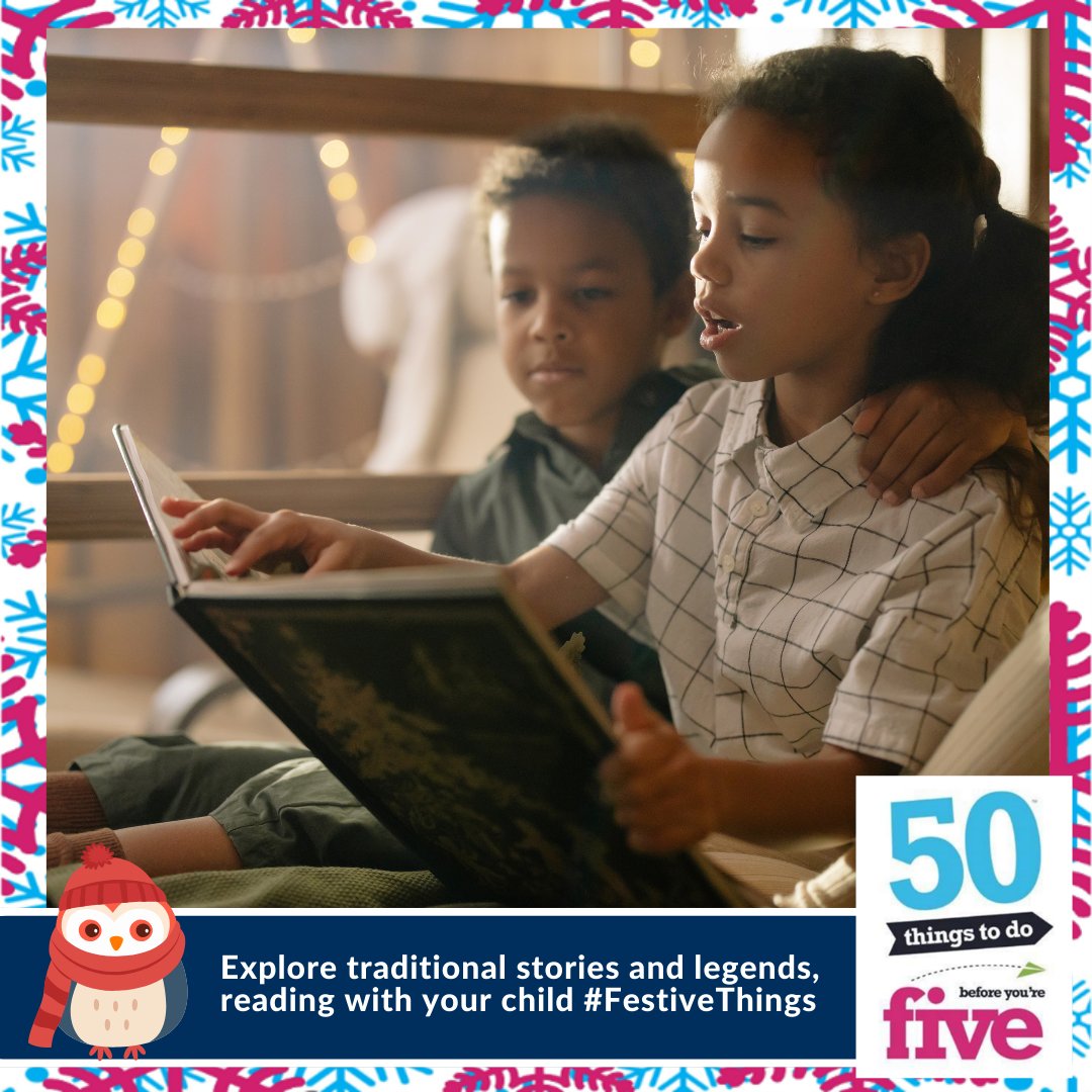 Sharing Books 📚 There are many exciting stories for children based on key characters that they may meet or hear about during the festive season Find ideas of stories to share with 50 Things to Do Before You’re Five bit.ly/FestiveThings.
#FestiveThings #BeWinterWise @CambsEYC