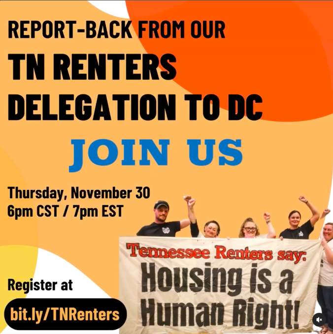 We recently returned from the DC Tenant Takeover as part of the Homes Guarantee campaign. Join our Report Back with <a href="/TN4safehomes/">TN4safehomes Rural Tenant Network</a>  on November 30th!  Register here: bit.ly/TNRenters.