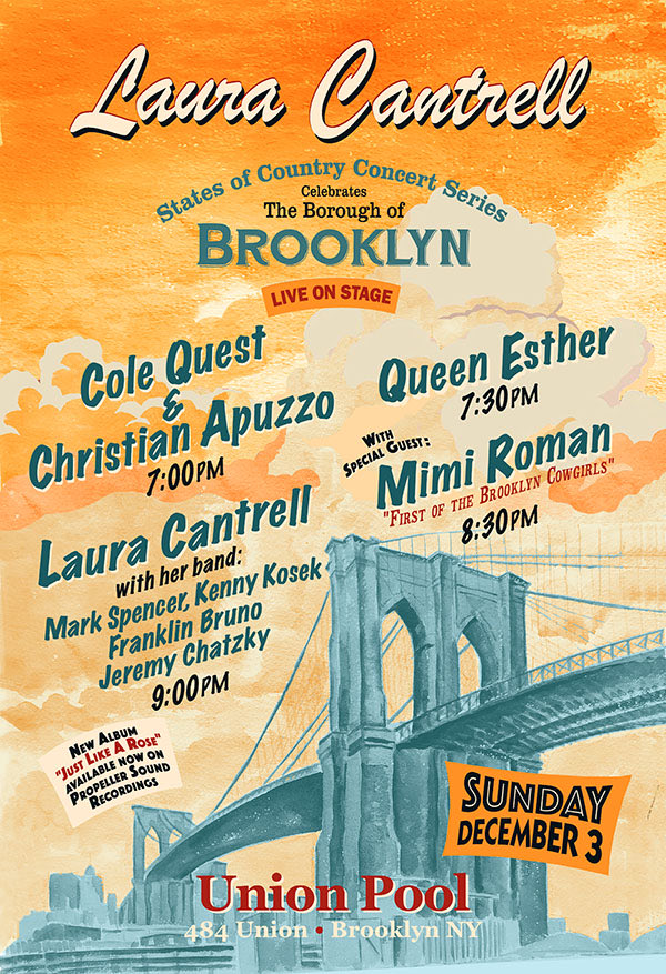 LauraRCantrell's tweet photo. Gonna have a big ol’ multi generational country music party this coming Sunday 12/3 at @UnionPool with Cole and Christian of @colequestcp the amazing @queenesther and #mimiroman #ogbrooklyncowgirl see you there! https://t.co/CRCOQvu7P3 https://t.co/W9mrvl28ld