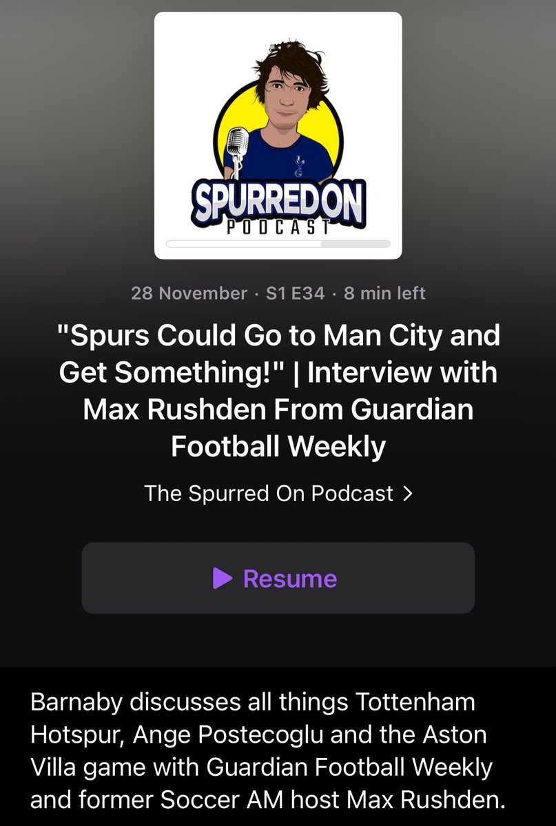 I/V with <a href="/maxrushden/">Max Rushden 💛🖤</a> on today’s Spurred On Podcast. Check it out here:

🎙️Subscribe on Apple/Google Podcasts or follow on Spotify

podfollow.com/the-spurred-on…

🎥 Watch and subscribe on YouTube here:

youtube.com/@barnabyslater_