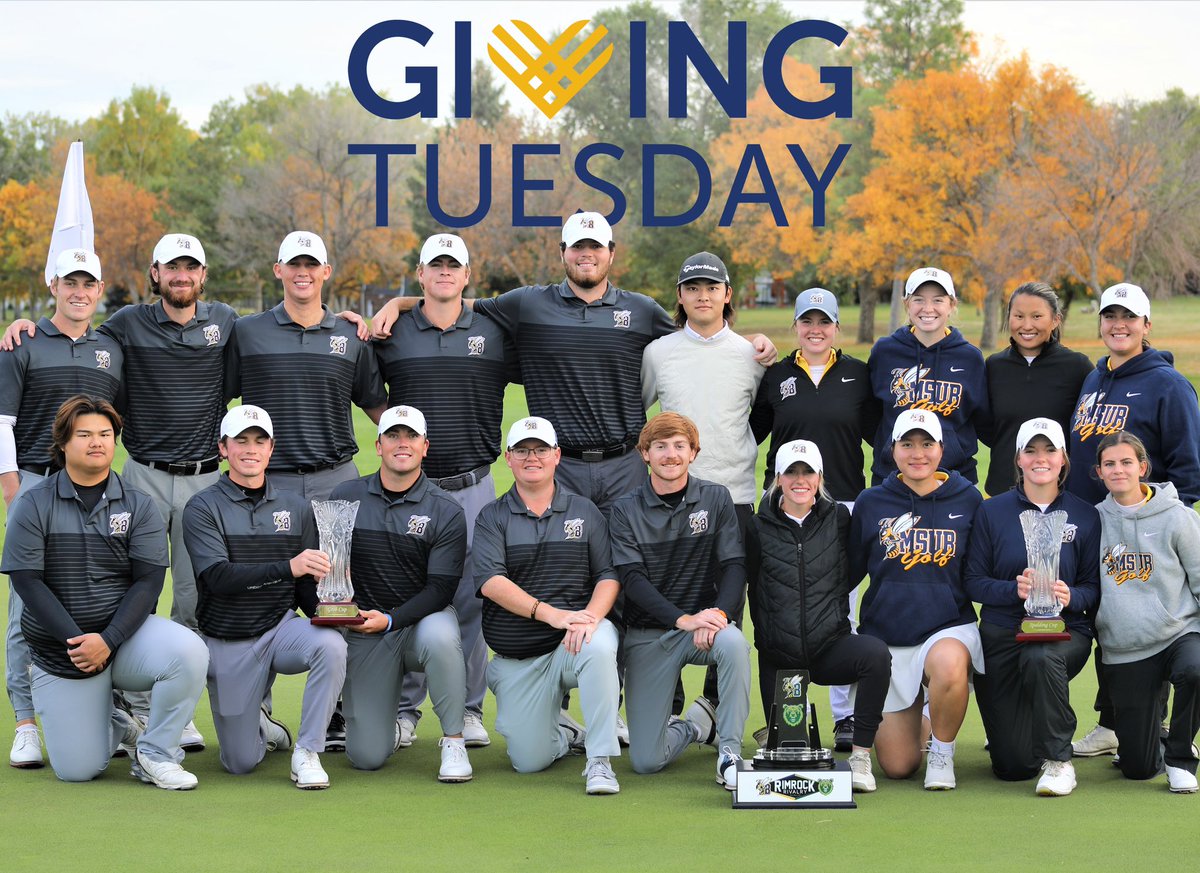 MSUBGOLF's tweet photo. Giving Tuesday🐝

Join the movement today by investing and supporting MSUB!

Click here to donate: https://t.co/E7NNToy2Kv

#givingtuesday | #jacketsgiveback https://t.co/KaLQYrs6PH