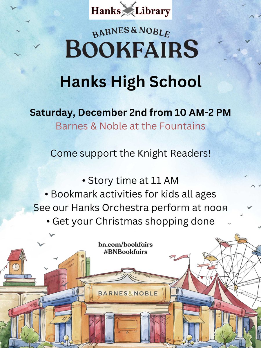 Hanks High School Library tweet media